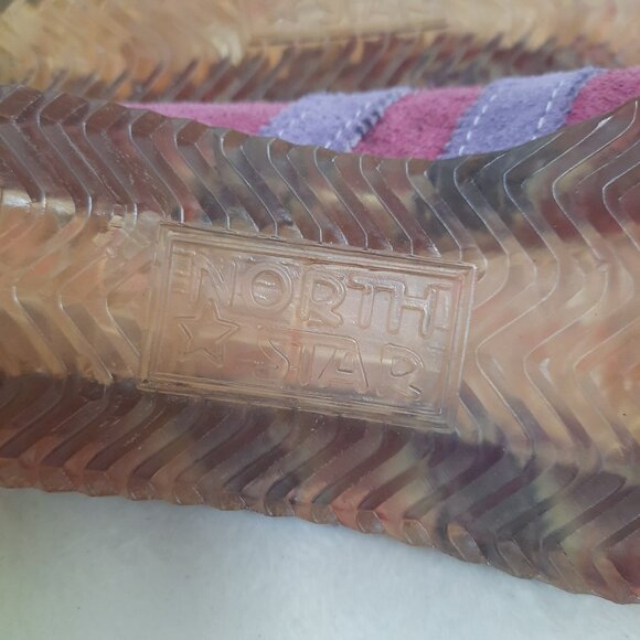 Vintage 80s North Star Womens Sneakers US 6.5 Pink purple Suede Lace Up - Picture 13 of 13